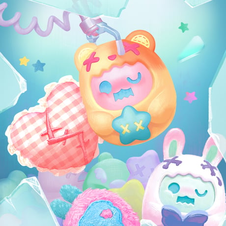 【現品販売】FINDING UNICORN x Shinwoo 「HUG ME！：抱きしめて！」 ミニフィギュア＆ぬいぐるみ シリーズ