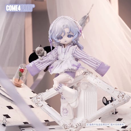 【予約販売｜12月下旬 お届け予定】COME4FREE「日常：癒し綿々兎」小型ドール向け ドール用の服 5点セット