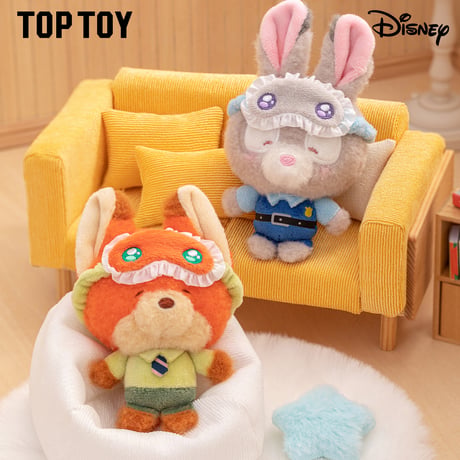 【予約販売｜2025年9月頃 お届け予定】TOPTOY x ディズニー にっこりパジャマぬいぐるみキーホルダー シリーズ
