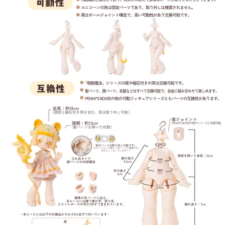 【現品販売】PENNY'S BOX「ANTU(アンティーユ)：萌獣魔法」BJDブラインドドール シリーズ