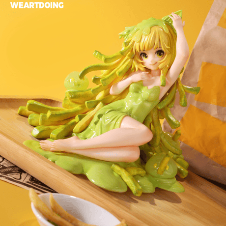 【予約販売：2026年5月 お届け予定】WEARTDOING Sleeping Beauty-Fries Fairies-Classic Ketchup「ポテトの妖精：ワサビ」