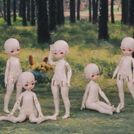 分界線　ブラインドドール 分界线 分界線 ブラインドドール ドール 本体 妖精セット BJD