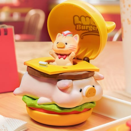 【現品販売】TOYZEROPLUS × CICI’S STORY 子豚LULU 「Burger Express Movable：バーガーデリバリー」 ゼンマイトイ シリーズ