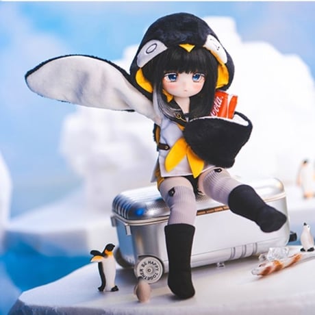 【予約販売：2024年9月中 お届け予定】※当店限定選び特典付き※TinyFox 輝き夢見るペンギン デビー1/6スケールMJDドール <新ボディ採用> 【フルセット】