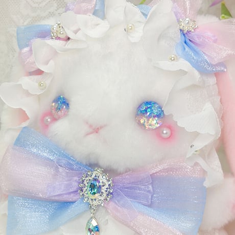 【予約販売：6月下旬～7月下旬 お届け予定】BearStar ロリータファッション 垂れ耳(たれみみ) うさぎ ぬいぐるみ【夢境】