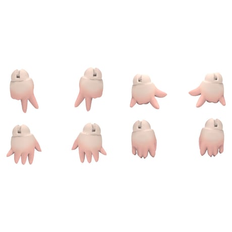【ご依頼お客様限定】ネビュラエBJD シリーズ通用 交換用ハンド4組セット