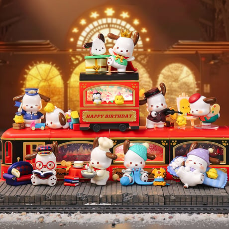 【予約販売：4月中旬〜年5月中旬 お届け予定】TOPTOY x サンリオ(SANRIO)「ポチャッコ：レトロな時間列車」シリーズ