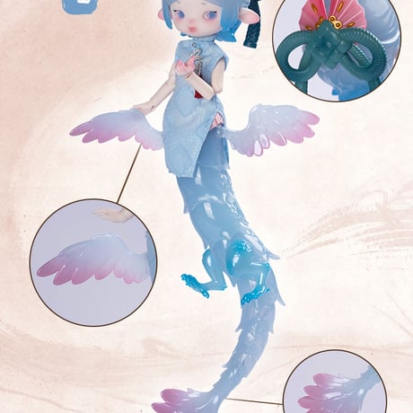 【現品即納】PENNY'S BOX x DOLLZONE「ADOU(アドゥー)＆ALU(アリュー)：龍と出会い夢」BJDブラインドドール シリーズ
