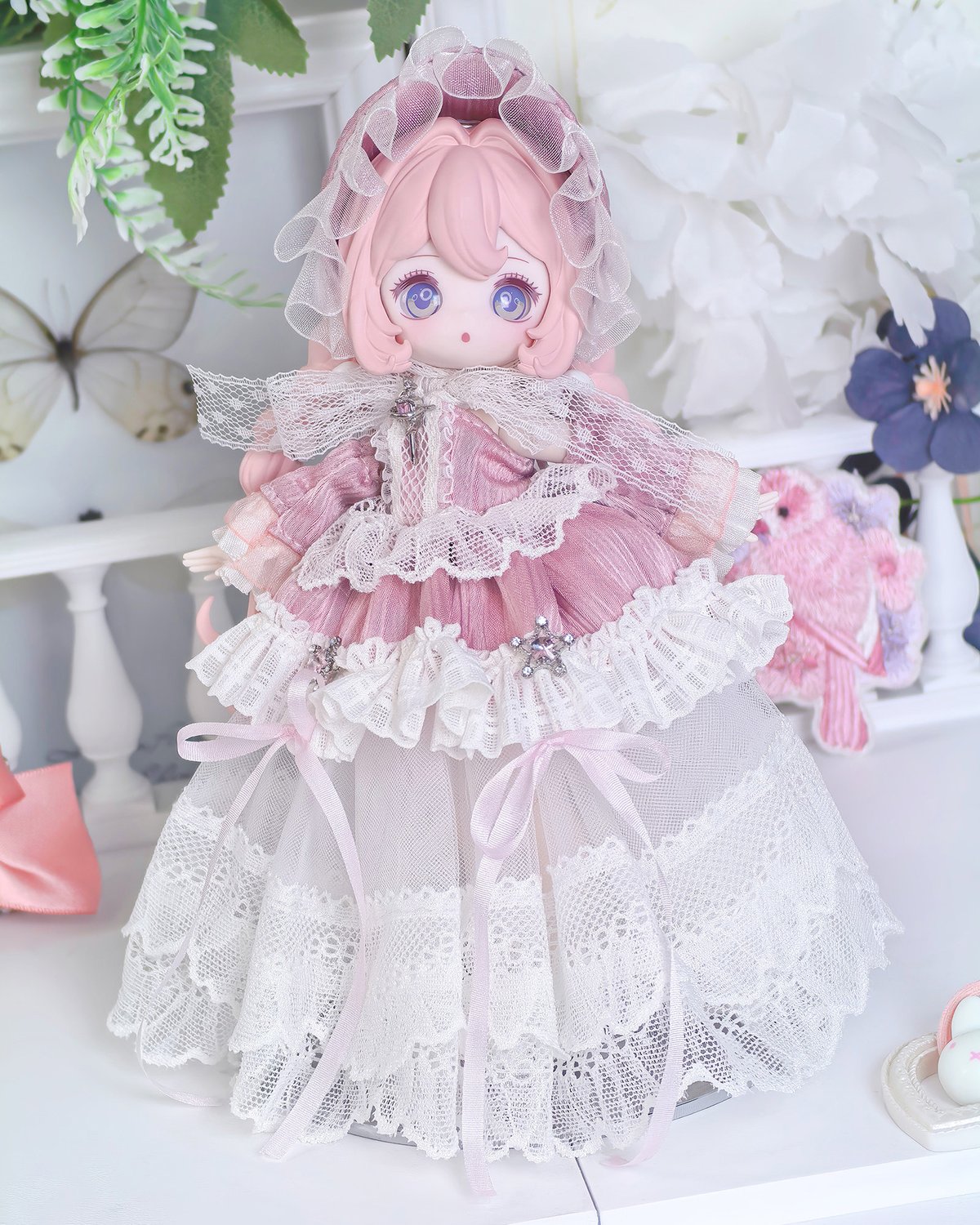 予約販売｜6月中旬～7月中旬 お届け予定】幾何造物 「桜色の花嫁」小型