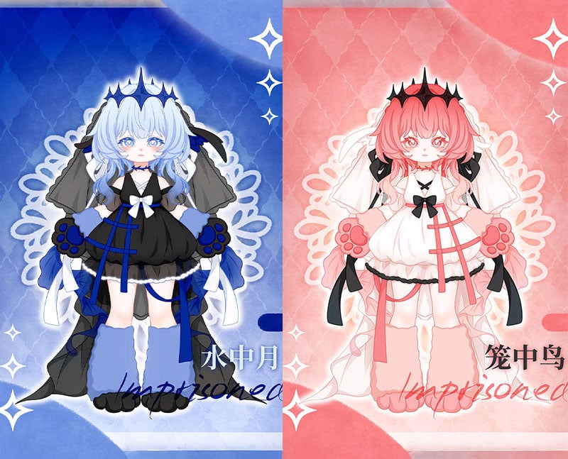 現品販売】<数量限定>合玩文化「ルナに捧ぐ」単品ドール「水中月」(青