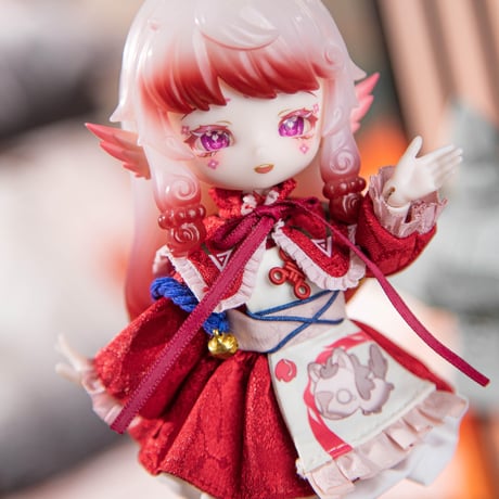 【現品販売】PENNY'S BOX「ペニーズワードローブ：開運」小型ドール向け ドール用の服 6点セット