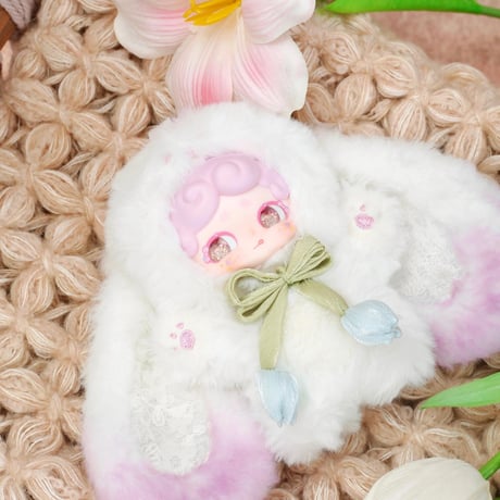 【現品販売】LUCKY DEER NAI 「おやすみ兎：秘密の花園」 ぬいぐるみチャーム シリーズ