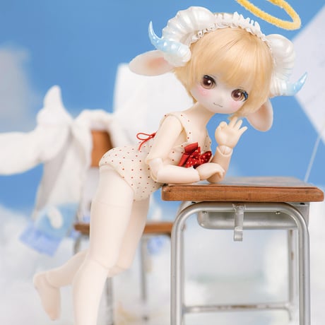 【予約販売：2024年2月以降 お届け予定】TinyFox  悪魔と天使の混血子羊 アスモティ 1/6スケールMJDドール 【フルセット】