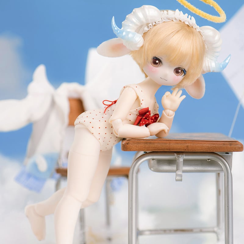 予約販売：2024年2月以降 お届け予定】TinyFox 悪魔と天使の混血子羊 