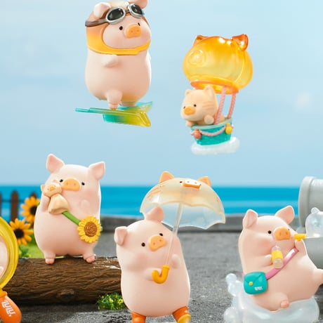 【予約販売：6月下旬～7月中旬  お届け予定】52TOYS TOYZEROPLUS × CICI’S STORY 子豚LULU 「Travel：一緒に旅行」シリーズ