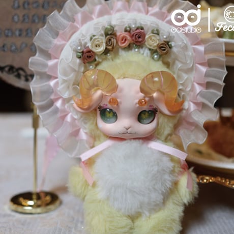 【現品販売】ODI STUDIO FECOCO(フココ)「ヴィクトリアン・ラム」 ぬいぐるみ シリーズ