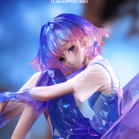 【予約販売：2025年12月 お届け予定】WEARTDOING Sleeping Beauty-Glass Slipper Fairies-Purple「水晶少女：紫の境界」【コレクションフィギュア】