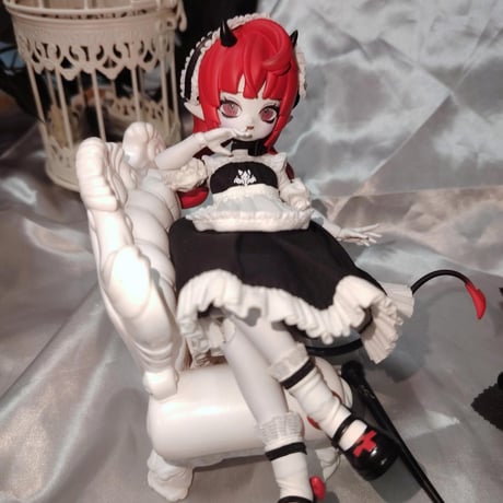 【現品販売】CHUZTING「Cooze：悪魔角」小型ドール向け ドール用の服「メイド」セット
