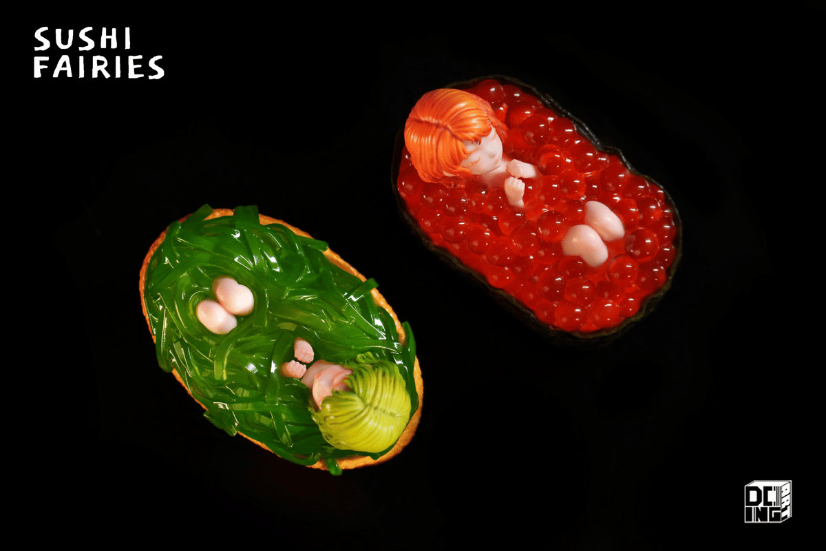 ●Sushi Fairies(寿司の妖精・Shrimp)塗装済み完成品● 予約販売：2025年8月中 お届け予定】Sleeping Beauty-Sushi Fair