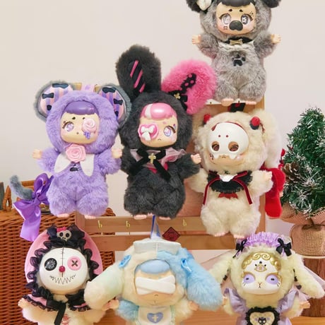【現品販売】万絲文化 「KASA：不思議なドリームランド」 ぬいぐるみチャーム シリーズ