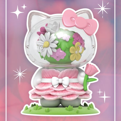 【予約販売：5月前半 お届け予定】MIGHTY JAXX サンリオ(Sanrio)「 Azuma Makoto：ハローキティと花」トレーディングフィギュア シリーズ