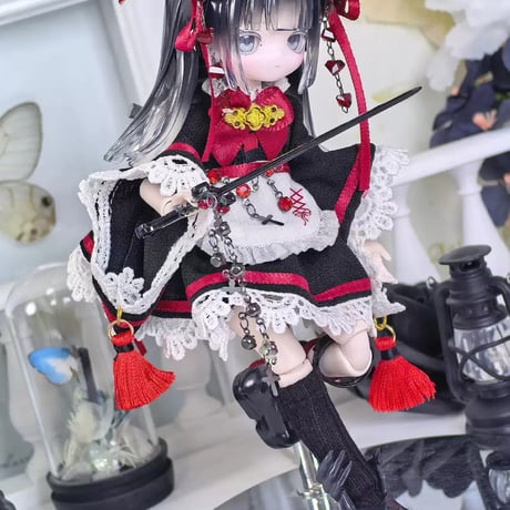 【予約販売｜6月中旬～7月中旬 お届け予定】幾何造物 「新中華スタイル」小型ドール向け ドール用の服 4・5点セット【全3種類・選び可能】