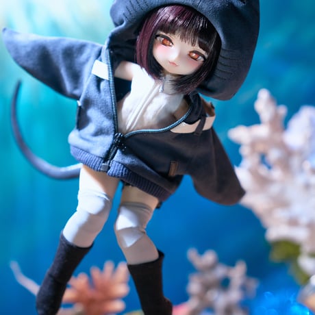 【予約販売：2024年11月以後 お届け予定】＜当店限定特典付け＞TinyFox オニイトマキエイ 毒香 1/6スケールMJDドール <新ボディ採用>【フルセット】