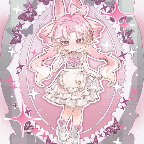 【現品販売】不可食用人形(Inedible Doll) 「月飛び時間」単品ドール「蜜桃ウーロン・タオイ/海塩ミルクフォーム・シュエイ」【フルセット】