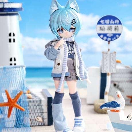 【予約販売：10月～11月頃 お届け予定】<公式限定初回予約特典付き>Nano Doll 「街に出会う」全員少年の獣耳系BJDブラインドドールシリーズ
