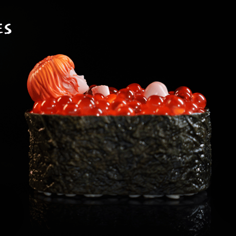 【予約販売：2025年8月中 お届け予定】WeArtDoing Sleeping Beauty-Sushi Fairies-Ikura「寿司精霊：いくらの軍艦巻き」 【コレクションフィギュア】