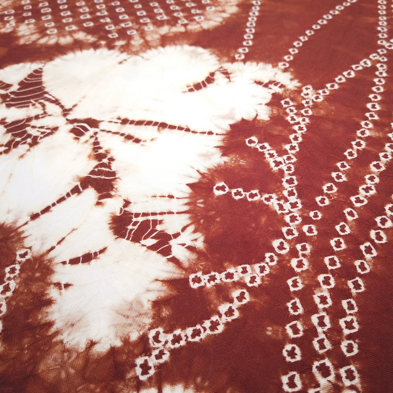 南部しぼり 茜染 正絹帯地(渋茜) 義8 | 草紫堂 公式オンラインショップ