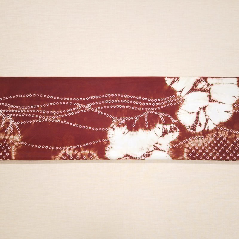 南部しぼり 茜染 正絹帯地(渋茜) 義8 | 草紫堂 公式オンライン