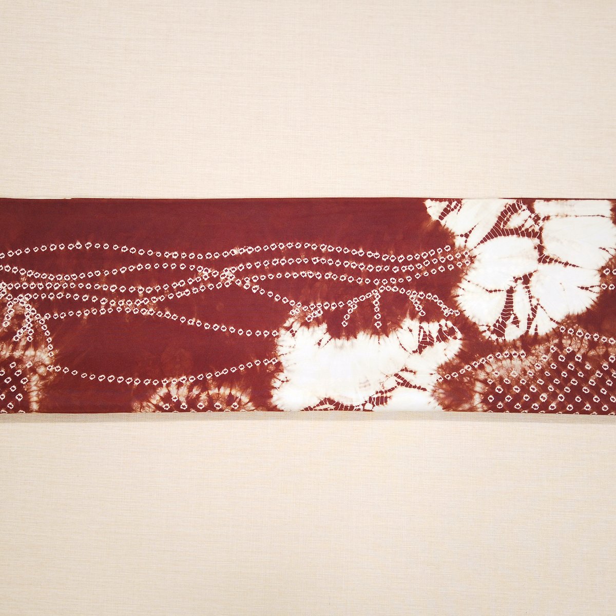 南部しぼり 茜染 正絹帯地(渋茜) 義8 | 草紫堂 公式オンライン