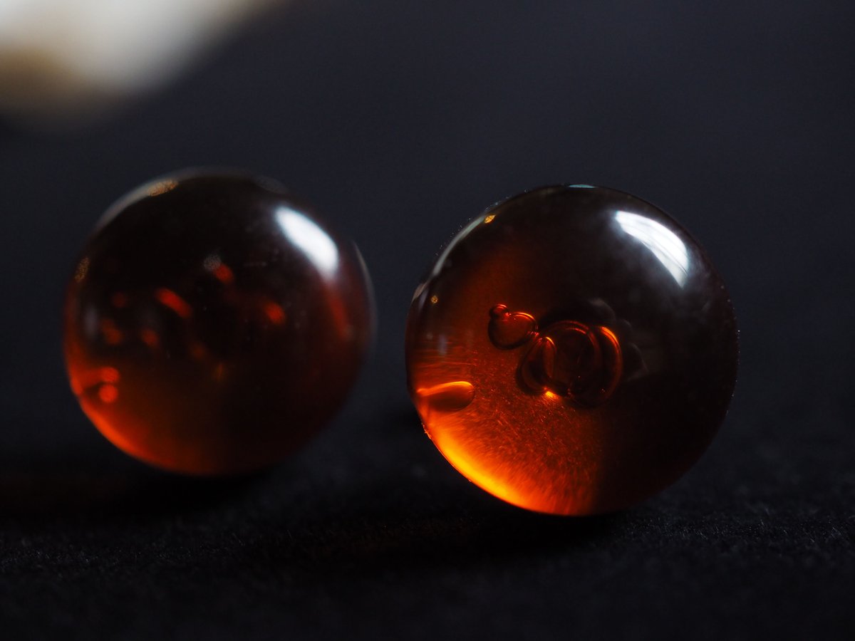 たまきち◆希少✧バルティックアンバーピアス✧14kgf たまきち◇希少✧バルティックアンバーピアス✧14kgf 天然琥珀