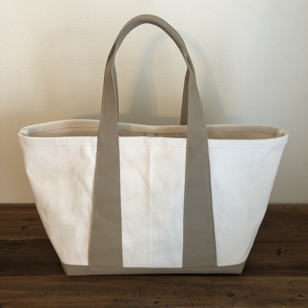 帆布*くしゅっと変形♪トートバッグ(M)❥ハンドメイド❥ たかく