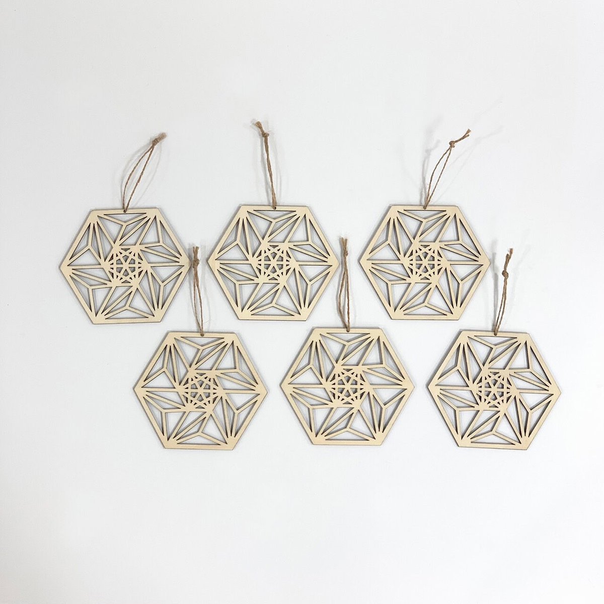 nao太郎 ツリー本体 組子柄オーナメント6個セット-TSUBAKI- | Tsubaki label