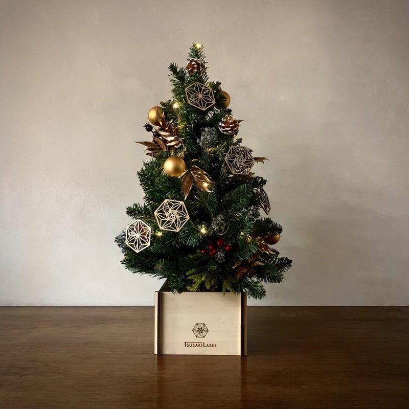 ロゴ入り和柄ミニクリスマスツリー-Mini Christmas Tree with logo-