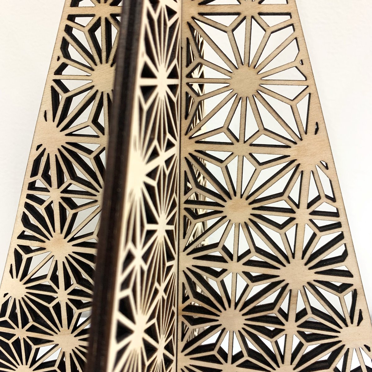 組子柄卓上ツリー-KAKUASA- | Tsubaki label