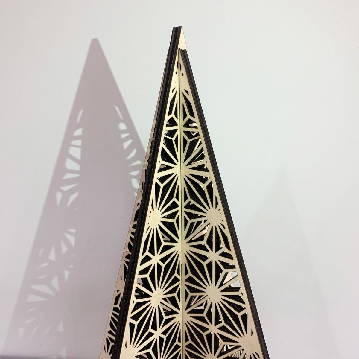 組子柄卓上ツリー-KAKUASA- | Tsubaki label