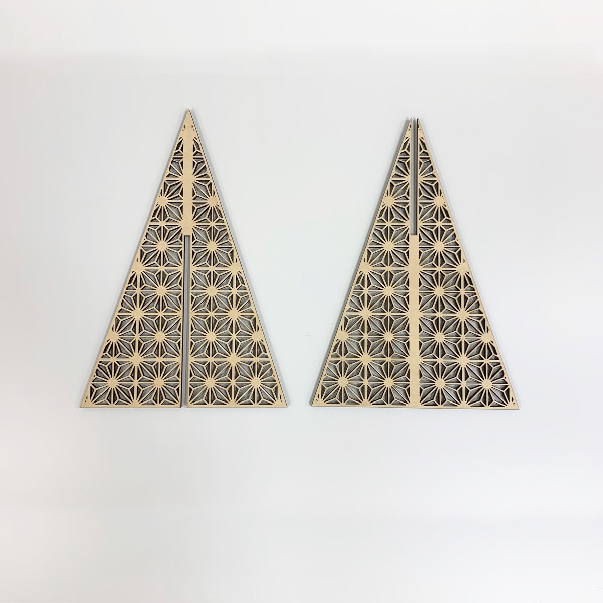 組子柄卓上ツリー-KAKUASA- | Tsubaki label