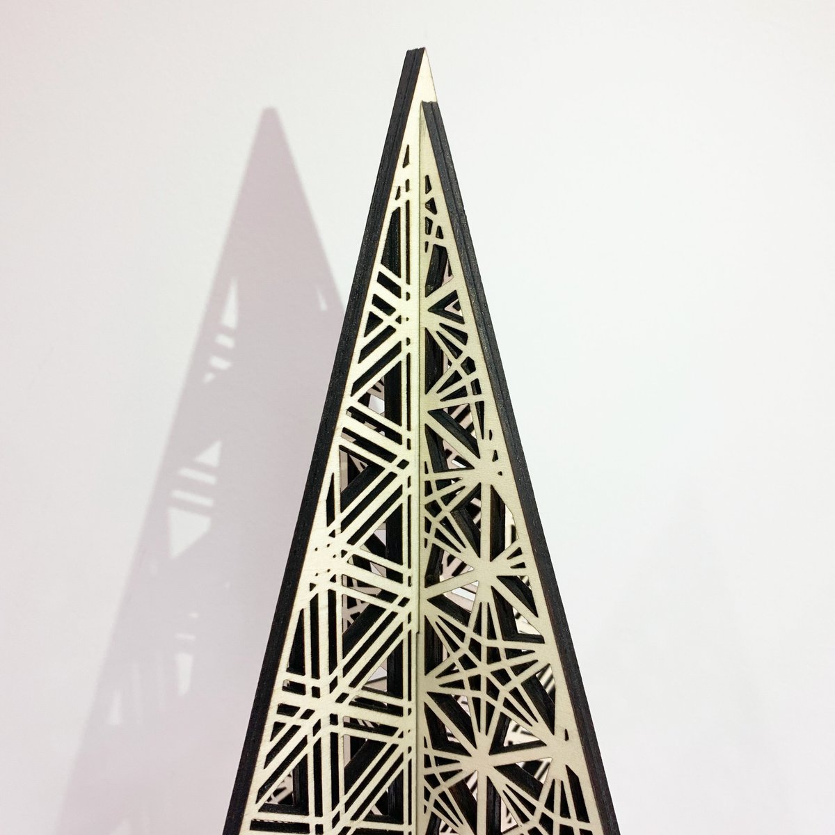 た*こ様 アンファン♥️ツリー&飾り２点 組子柄卓上ツリー -RINDO/GOMA- | Tsubaki label