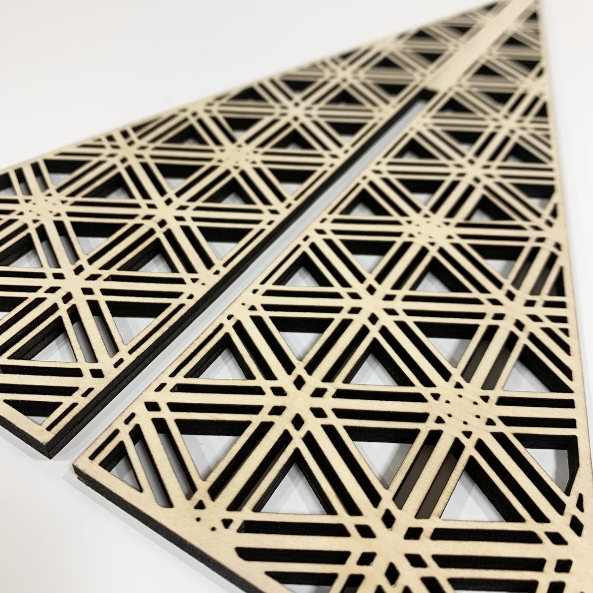 組子柄卓上ツリー -RINDO/GOMA- | Tsubaki label