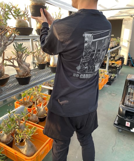【ポスト投函便送料無料】ロングスリーブTシャツ　RISE-CAUDEX【REAL SHOP ZOMBIE T】WHITE,BLACK,MIRITARY GREEN