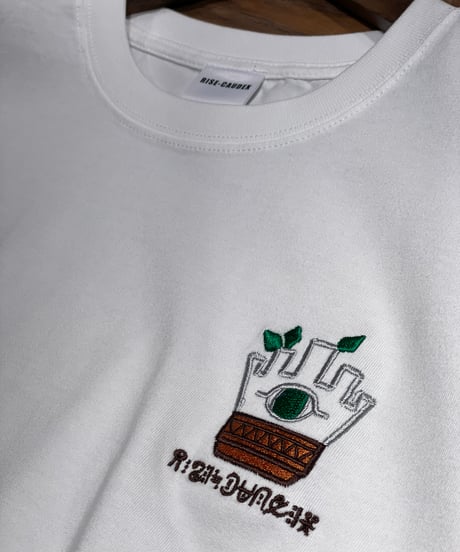 【ポスト投函便送料無料】刺繍Tシャツ　RISE-CAUDEX【グラキリス祖T】WHITE,BLACK