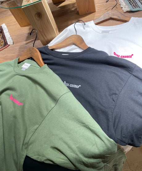 【ポスト投函便送料無料】ロングスリーブTシャツ　RISE-CAUDEX【REAL SHOP ZOMBIE T】WHITE,BLACK,MIRITARY GREEN