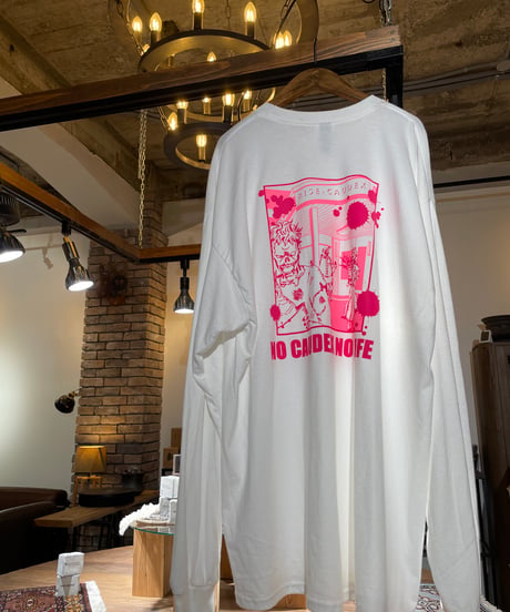 【ポスト投函便送料無料】ロングスリーブTシャツ　RISE-CAUDEX【REAL SHOP ZOMBIE T】WHITE,BLACK,MIRITARY GREEN