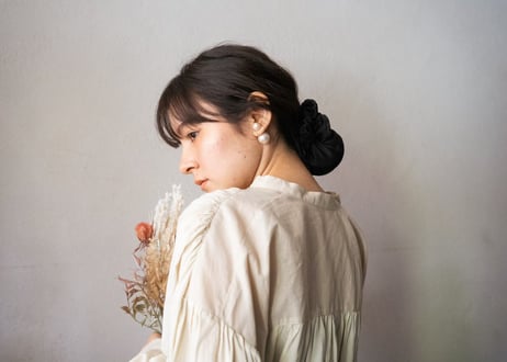美髪シュシュpremium　ブラック