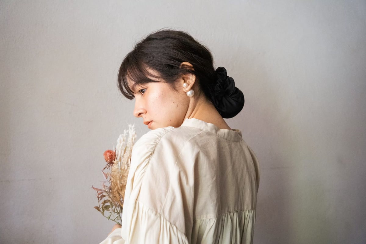 【まとめ髪も格上げ美しく魅せる◎】 HERMES シュシュ シュシュ HERMES(エルメス) ヘアアクセサリー(レディース