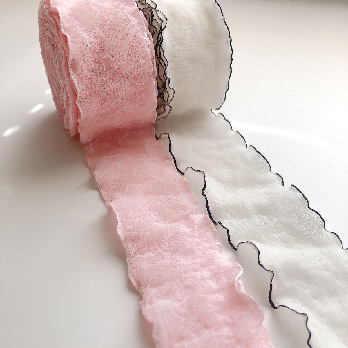【450円♡】アイスコットンキャンディ♡ふわふわチュールリボン♡ヘアゴム 450円♡】アイスコットンキャンディ♡ふわふわチュールリボン