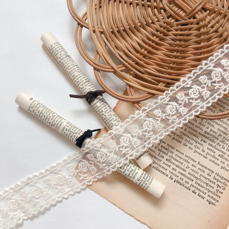 1y/90cm】30mm ローズチュールレース スカラップ R13-4 | UAKOKO ﹣